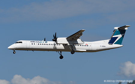 De Havilland Canada DHC-8-402 | C-GDEW | WestJet Encore | KELOWNA (CYLW/YLW) 13.07.2023