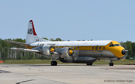 Lockheed L.188A Electra | C-GZVM | Air Spray | HIGH LEVEL (CYOJ/YOJ) 30.07.2023