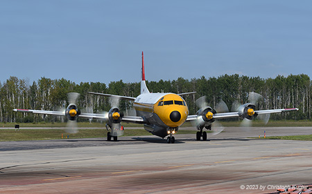 Lockheed L.188A Electra | C-GZVM | Air Spray | HIGH LEVEL (CYOJ/YOJ) 30.07.2023