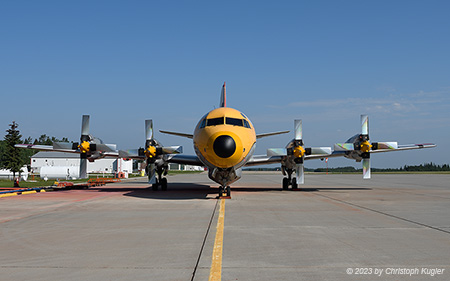 Lockheed L.188AF Electra | C-FZCS | Air Spray | ROCKY MOUNTAIN HOUSE (CYRM/YRM) 22.07.2023