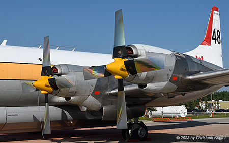 Lockheed L.188AF Electra | C-FZCS | Air Spray  |  Close Up of the engines | ROCKY MOUNTAIN HOUSE (CYRM/YRM) 22.07.2023