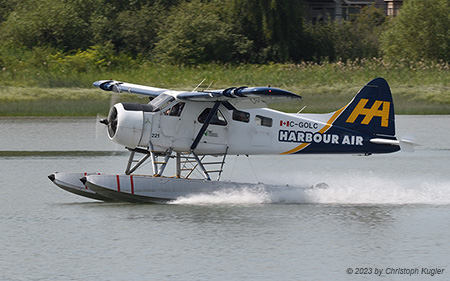 De Havilland Canada DHC-2 Beaver | C-GOLC | Harbour Air | VANCOUVER INTL. (CYVR/YVR) 07.07.2023