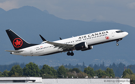 Boeing 737 MAX 8 | C-GMIQ | Air Canada | VANCOUVER INTL. (CYVR/YVR) 03.09.2023