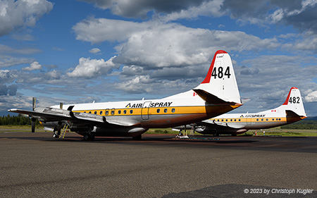 Lockheed L.188C Electra | C-GHZI | Air Spray | PRINCE GEORGE (CYXS/YXS) 10.08.2023