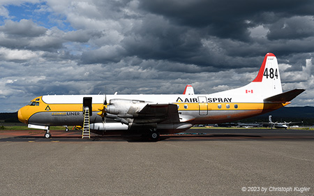 Lockheed L.188C Electra | C-GHZI | Air Spray | PRINCE GEORGE (CYXS/YXS) 10.08.2023