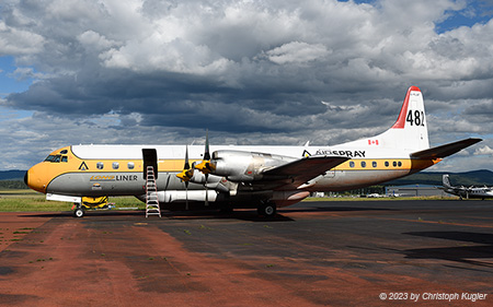 Lockheed L.188C Electra | C-FLJO | Air Spray | PRINCE GEORGE (CYXS/YXS) 10.08.2023