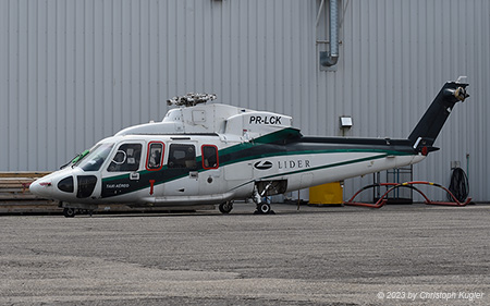 Sikorsky S.76C | PR-LCK | untitled (Lider Taxi Aereo)  |  This helicopter was imported in 2022 and has been registered as C-GZDI. However at the time of photography, it was still carrying the former Brazilian registration. | CALGARY INTL. (CYYC/YYC) 18.07.2023