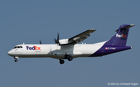 ATR 72-202F | C-FTMN | FedEx Canada | CALGARY INTL. (CYYC/YYC) 18.07.2023