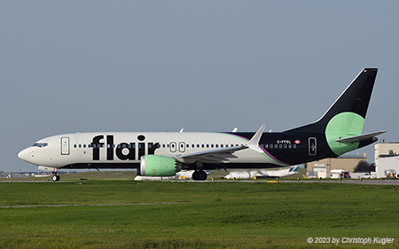 Boeing 737 MAX 8 | C-FFEL | Flair Airlines | CALGARY INTL. (CYYC/YYC) 18.07.2023