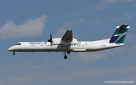 Bombardier DHC-8-402NG | C-GDEW | WestJet Encore | CALGARY INTL. (CYYC/YYC) 18.07.2023