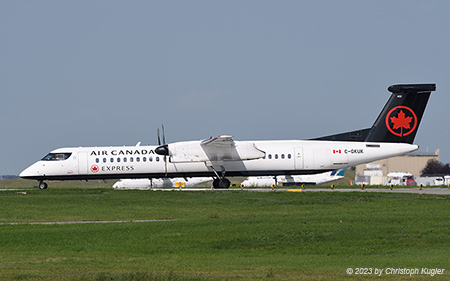 Bombardier DHC-8-402NG | C-GKUK | Air Canada Express | CALGARY INTL. (CYYC/YYC) 18.07.2023