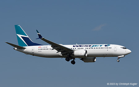 Boeing 737 MAX 8 | C-FUMF | WestJet | CALGARY INTL. (CYYC/YYC) 19.07.2023