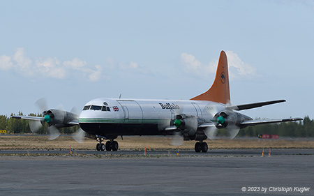 Lockheed L.188CF Electra | C-GZFE | Buffalo Airways | YELLOWKNIFE (CYZF/YZF) 02.08.2023