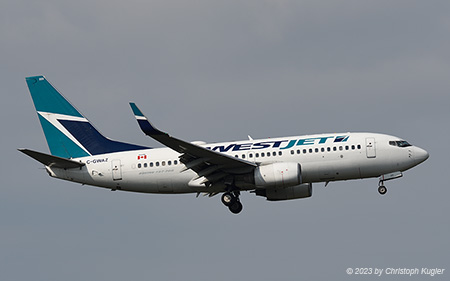 Boeing 737-7CT | C-GWAZ | WestJet | YELLOWKNIFE (CYZF/YZF) 03.08.2023