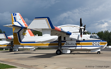 Canadair CL-215V | C-GFSL | Alberta Wildfire | SLAVE LAKE (CYZH/YZH) 28.07.2023