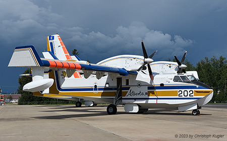Canadair CL-215V | C-GFSL | Alberta Wildfire | SLAVE LAKE (CYZH/YZH) 28.07.2023