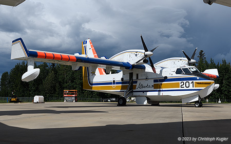 Canadair CL-215V | C-GFSK | Alberta Wildfire | SLAVE LAKE (CYZH/YZH) 28.07.2023
