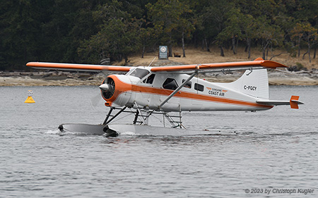 De Havilland Canada DHC-2 Beaver | C-FGCY | Sunshine Coast Air | NANAIMO HARBOUR (CZNA/ZNA) 23.08.2023