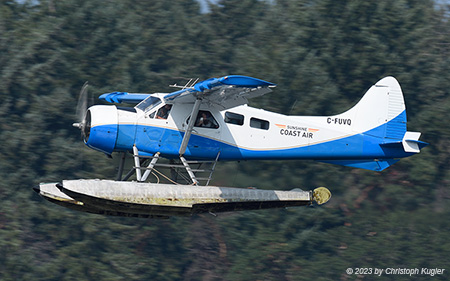 De Havilland Canada DHC-2 Beaver | C-FUVQ | Sunshine Coast Air | NANAIMO HARBOUR (CZNA/ZNA) 24.08.2023