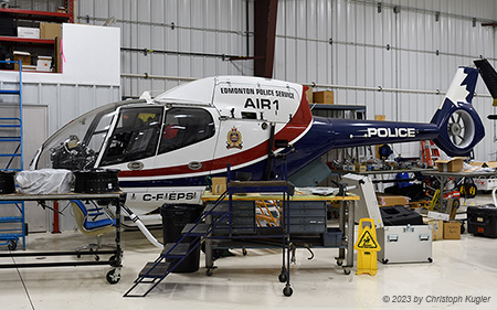 Eurocopter EC120 B | C-FEPS | untitled (Edmonton Police Service)  |  No longer in service - will go to the Alberta Aviation Museum | CZVL 27.07.2023
