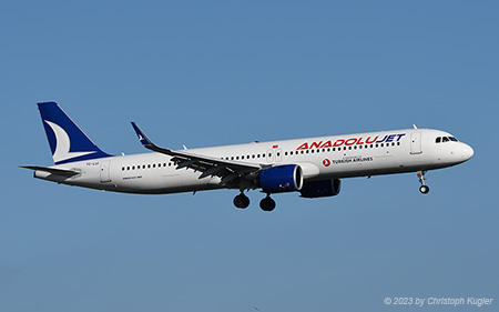 Airbus A321-271nx | TC-LUI | AnadoluJet | Z&UUML;RICH (LSZH/ZRH) 07.01.2023