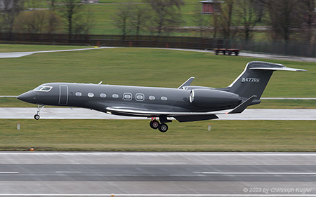 Gulfstream G650ER | N477RH | untitled (Clay Lacy Aviation) | Z&UUML;RICH (LSZH/ZRH) 15.01.2023