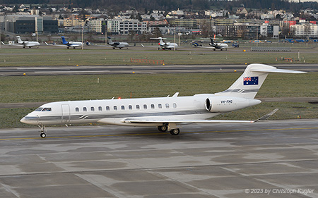 Bombardier BD.700 Global 7500 | VH-FMG | untitled (Fortecue Metals Group) | Z&UUML;RICH (LSZH/ZRH) 16.01.2023