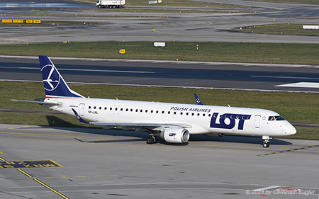 Embraer ERJ-195IGW | SP-LNL | LOT Polish Airlines | Z&UUML;RICH (LSZH/ZRH) 19.01.2023