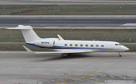 Gulfstream G650ER | N870PS | untitled | Z&UUML;RICH (LSZH/ZRH) 20.01.2023