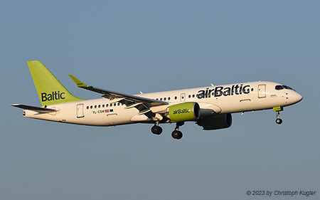 Airbus A220-300 | YL-CSM | Air Baltic | Z&UUML;RICH (LSZH/ZRH) 08.02.2023