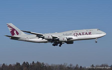 Boeing 747-8Z5 BBJ | A7-HHF | Qatar Amiri Flight | Z&UUML;RICH (LSZH/ZRH) 10.02.2023
