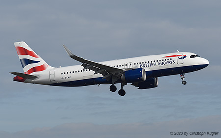 Airbus A320-251n | G-TTNC | British Airways | Z&UUML;RICH (LSZH/ZRH) 11.02.2023