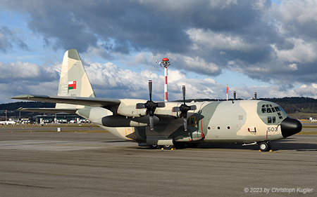 Lockheed C-130H Hercules | 503 | Royal Air Force of Oman | Z&UUML;RICH (LSZH/ZRH) 26.02.2023