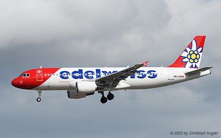 Airbus A320-214 | HB-JLR | Edelweiss Air | Z&UUML;RICH (LSZH/ZRH) 09.03.2023