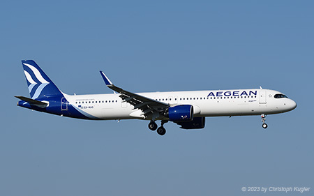 Airbus A321-271nx | SX-NAG | Aegean Airlines | Z&UUML;RICH (LSZH/ZRH) 05.04.2023