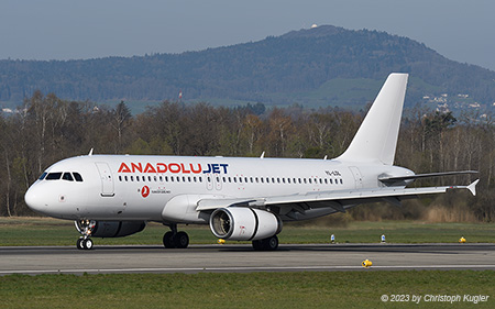 Airbus A320-232 | YL-LDL | AnadoluJet | Z&UUML;RICH (LSZH/ZRH) 10.04.2023