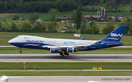 Boeing 747-4R7F | 4K-SW800 | Silk Way West Airlines | Z&UUML;RICH (LSZH/ZRH) 10.05.2023