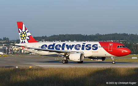 Airbus A320-214 | HB-JJM | Edelweiss Air | Z&UUML;RICH (LSZH/ZRH) 11.06.2023