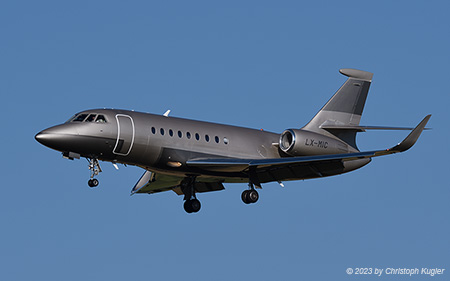 Dassault Falcon 2000S | LX-MIC | untitled (Global Jet Luxembourg) | Z&UUML;RICH (LSZH/ZRH) 14.06.2023