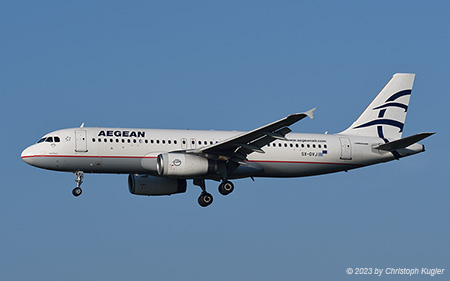 Airbus A320-232 | SX-DVJ | Aegean Airlines | Z&UUML;RICH (LSZH/ZRH) 11.09.2023