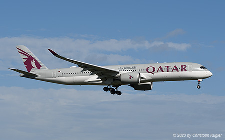 Airbus A350-941 | A7-ALQ | Qatar Airways | Z&UUML;RICH (LSZH/ZRH) 07.10.2023