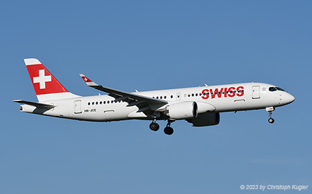 Bombardier CSeries 300 | HB-JCE | Swiss International Air Lines | Z&UUML;RICH (LSZH/ZRH) 13.10.2023