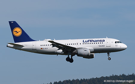 Airbus A319-114 | D-AILA | Lufthansa | Z&UUML;RICH (LSZH/ZRH) 13.10.2023