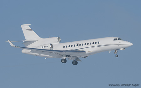 Dassault Falcon 7X | LN-AGR | untitled (Sundt Air) | Z&UUML;RICH (LSZH/ZRH) 03.12.2023