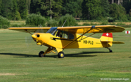 Piper PA-18-150 Super Cub | HB-PLQ | private (Motorfluggruppe Fricktal) | LSZO 24.06.2023