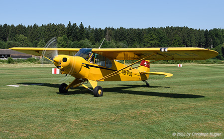 Piper PA-18-150 Super Cub | HB-PLQ | private (Motorfluggruppe Fricktal) | LSZO 24.06.2023
