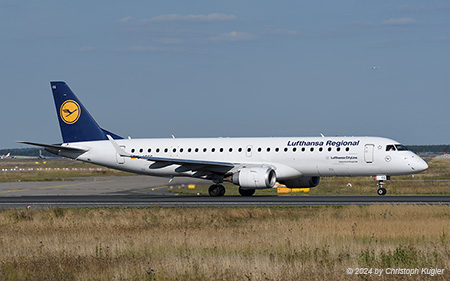 Embraer ERJ-190LR | D-AECG | Lufthansa CityLine | FRANKFURT (EDDF/FRA) 26.08.2024