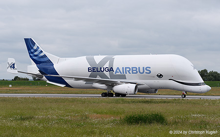 Airbus A330-743L | F-GXLJ | Airbus Transport International | HAMBURG FINKENWERDER (EDHI/XFW) 03.06.2024