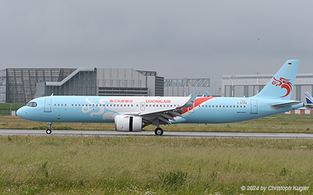 Airbus A321-251nx | D-AYAW | Airbus Industries (Loongair) | HAMBURG FINKENWERDER (EDHI/XFW) 04.06.2024