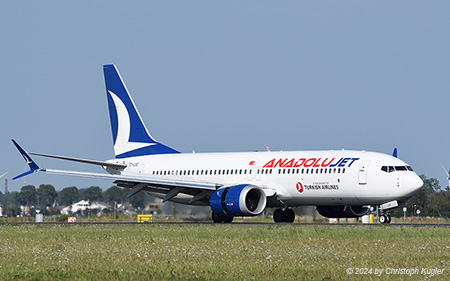 Boeing 737 MAX 8 | TC-LAE | AnadoluJet | AMSTERDAM-SCHIPHOL (EHAM/AMS) 27.08.2024